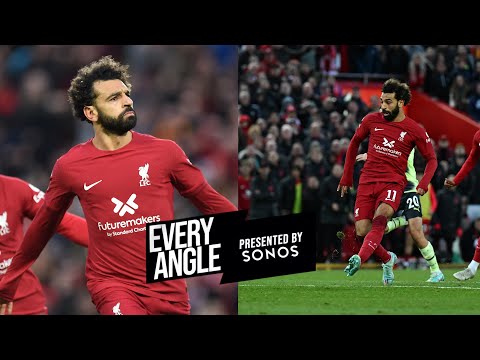 Every angle of Salah's strike from Alisson's pinpoint pass | Liverpool vs Man City