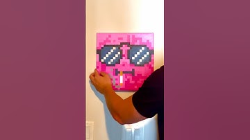 Smoke Break- Acrylic on Canvas 2023 by Evan Hilton #pixelart #pixelpainting