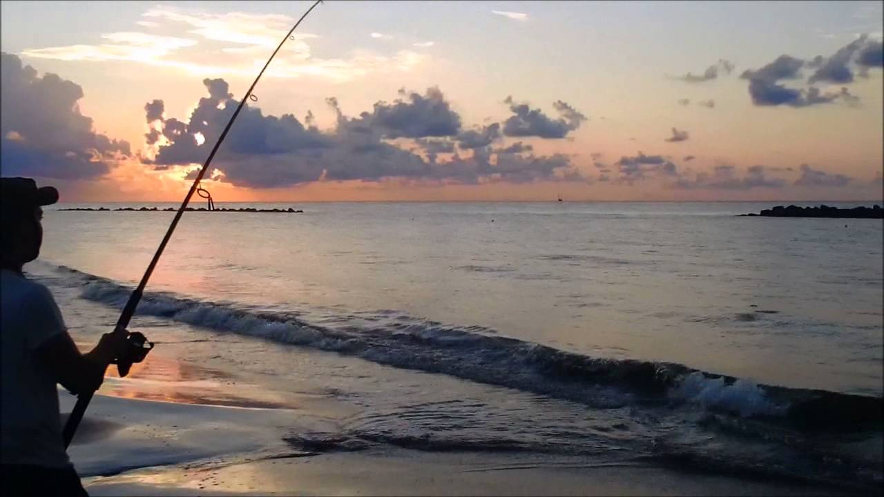 Surf Fishing Grand Isle At Sunrise YouTube
