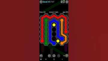 How To Solve Flow Free Hexes 7x7 Mania Level 41 Board Walk Through Solution Walkthrough