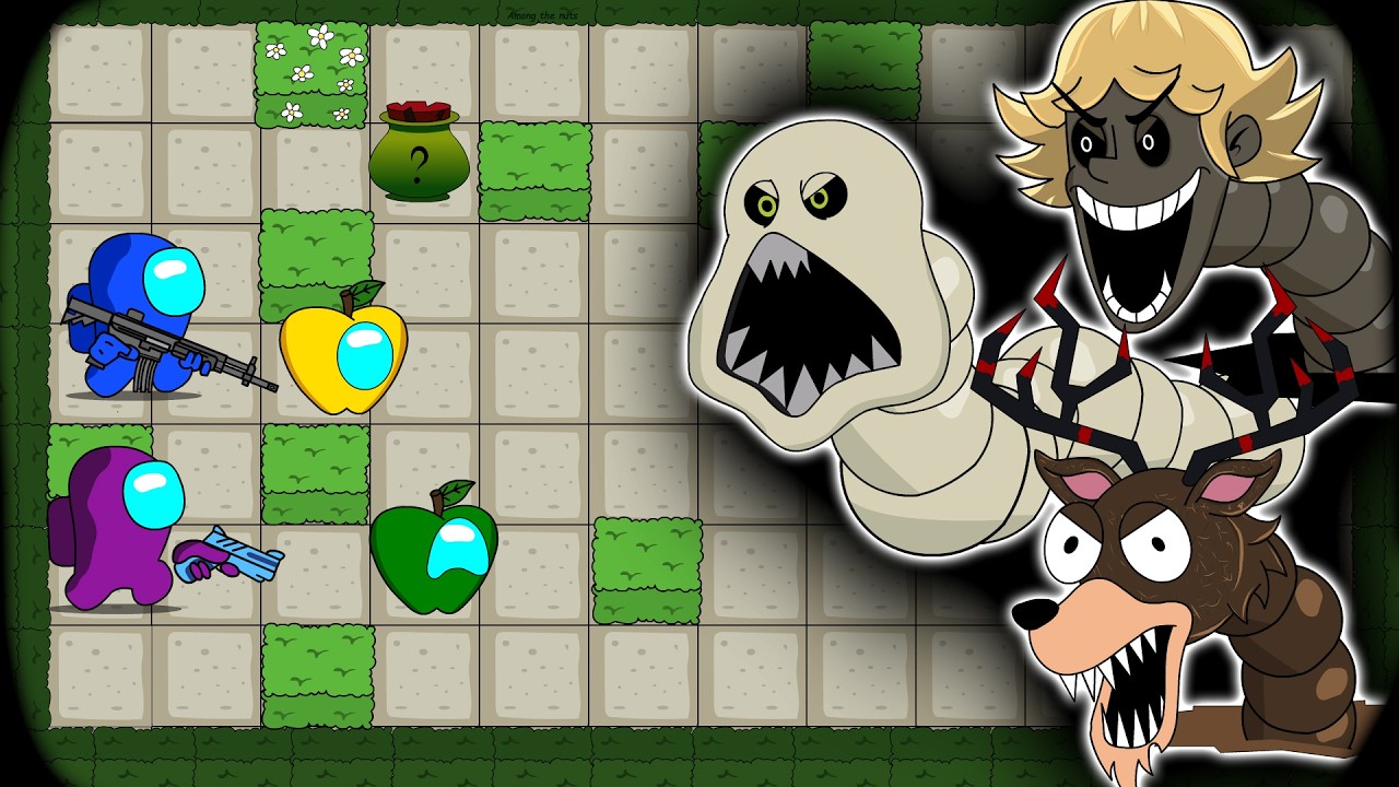 Among Us vs Giant Hungry Worm in 67 kid into 99 Night in forest Evolution | AMONG US FUNNY ANIMATION