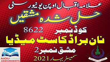 AIOU Solved Assignments | 8622 | NON BROADCAST MEDIA | Assignment No 2 | B.Ed | Spring 2021