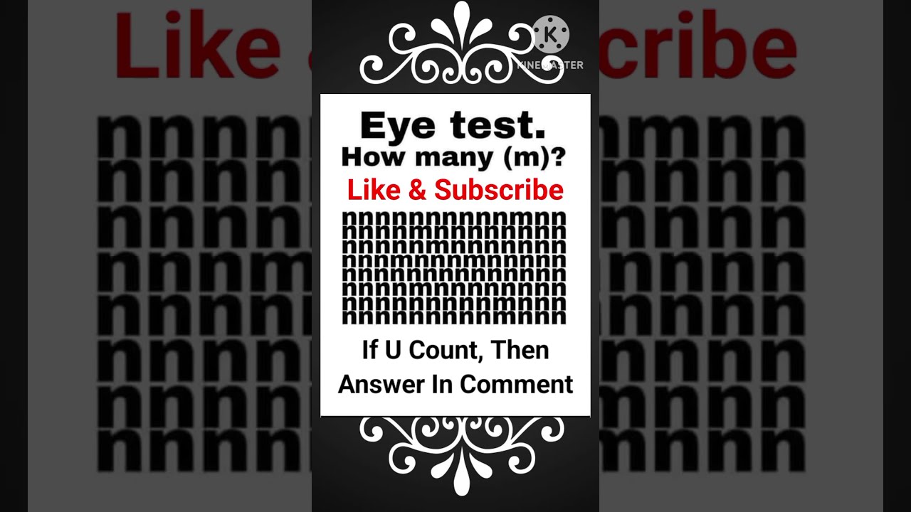 Eye Test How Many M trending viral shorts short YouTube Eye Test How Many M trending viral shorts short YouTube