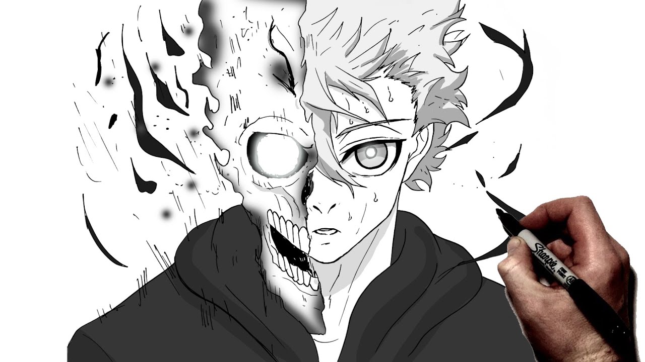 How To Draw Nagi (Destroy) | Step BY Step | Blue Lock