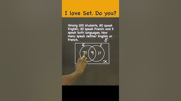 Set Problem with Solution | Venn Diagram