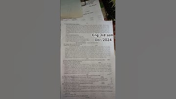 Degree semester 3||English question paper||2024|| December|| satavahana university karimnagar||