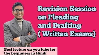 Revision session of Pleading Drafting and Conveyancing (Demo Lecture) #ccsu #hpu #pleading #drafting