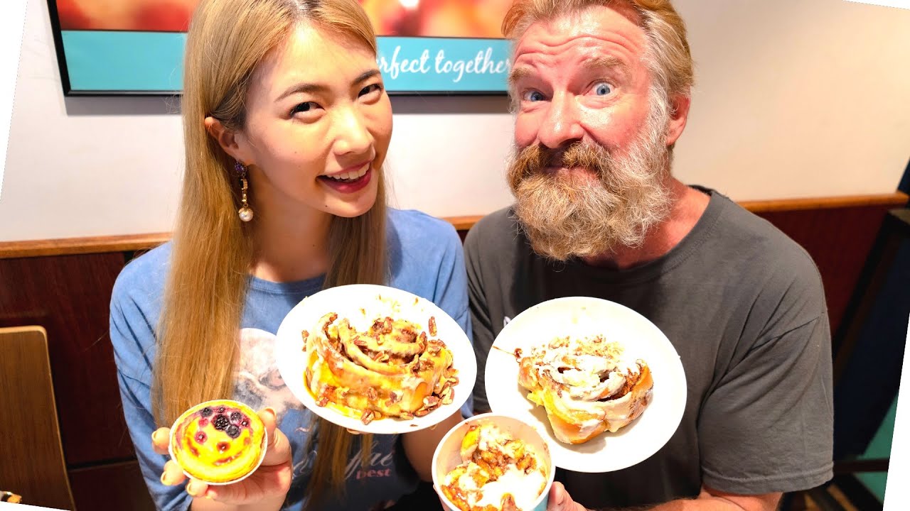 Best Cinnamon Rolls - Cinnabon Japan vs Cinnabon USA - Eric Meal Time #575