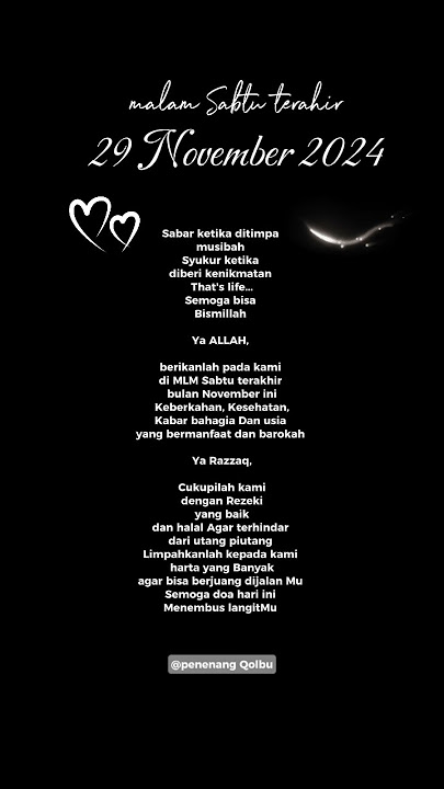Harapanku di terakhir bulan November