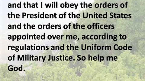 U.S. Armed Forces Oath of Enlistment - Hear the Text - DayDayNews