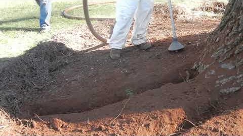 Aeration De-compaction Deep Radial Trenching Granular Soil Enhancement