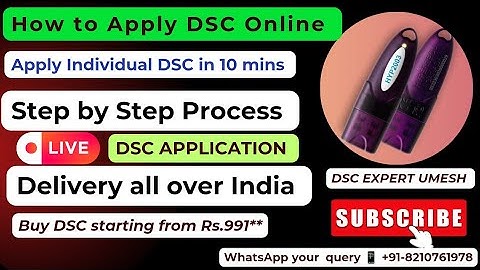 How to Apply Online Digital Signature Certificates (DSC)💯👆 | SignX DSC | Individual CLASS -3 DSC