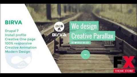Preview Birva - Creative One Page Drupal Theme TFx