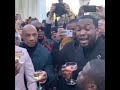 A toast to the WINNERS : Roc Nation Brunch toast featuring Meek Mill, Kevin Hart, SwizzBeats , Diddy