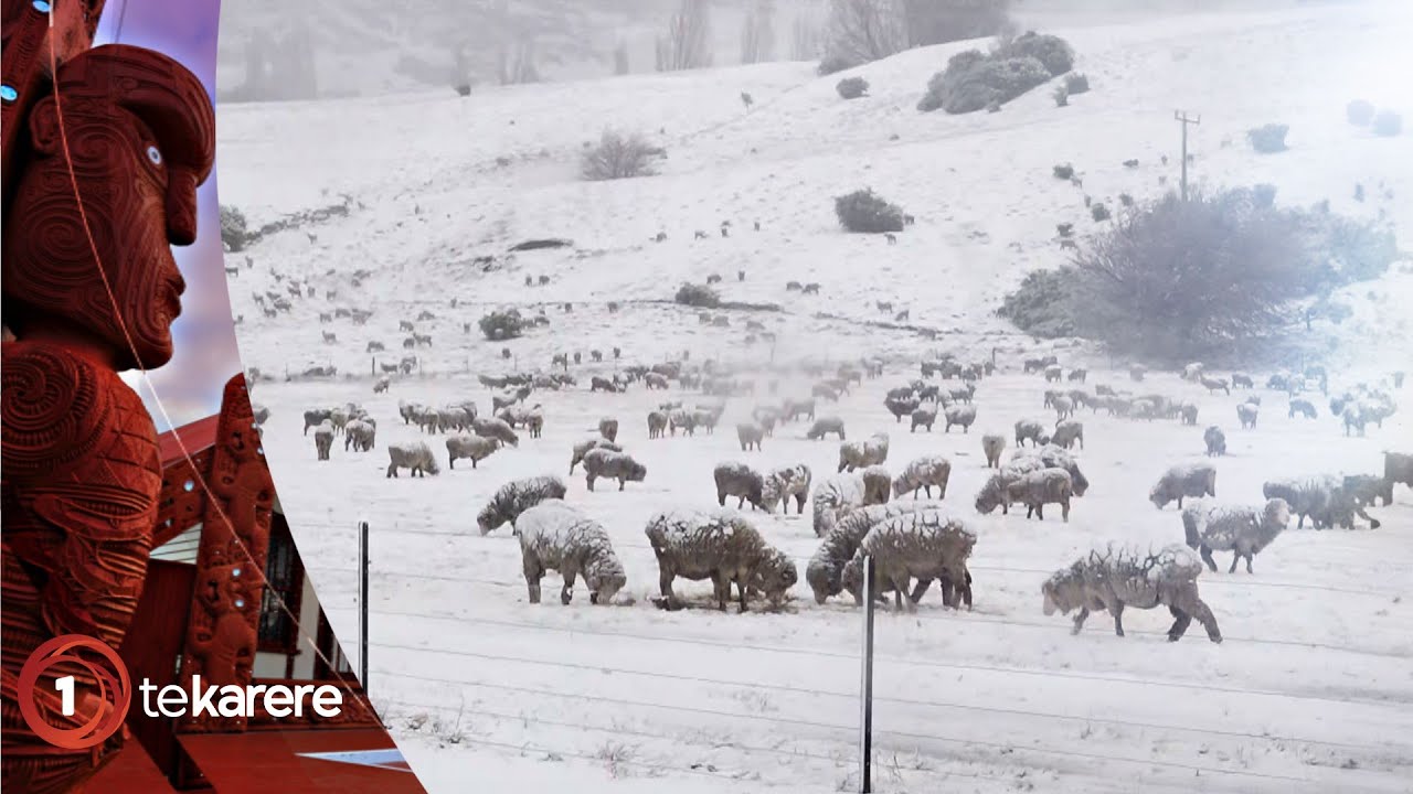 Snow, strong wind warnings issued for parts of North Island - YouTube