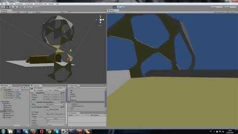 [Unity3D] Spherical gravity form custom mesh.