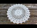 How to crochet pretty daisy doily part 2 round 11  15