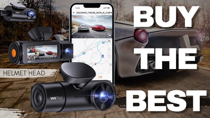 Vantrue N4 Dash Cam 3 Channel 1440P Front & 1080P Inside & 1080P Rear Dash  Cam 193368000710