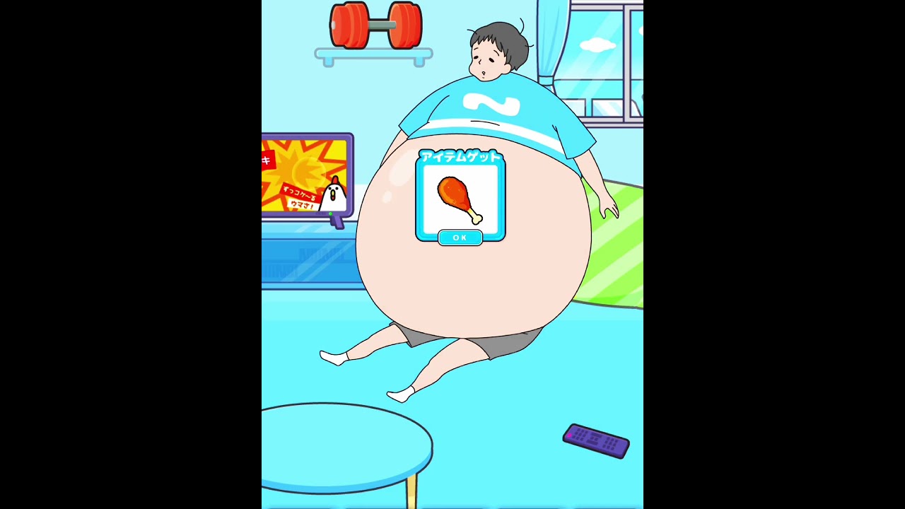 Help the lazy boy lose weight the right way 🤤 #shorts #youtubeshorts #gaming #viralshorts