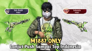 Namatin Weapon Glory Free Fire Dan Lanjut Push Sampai Top Indonesia M1887 - BR Ranked