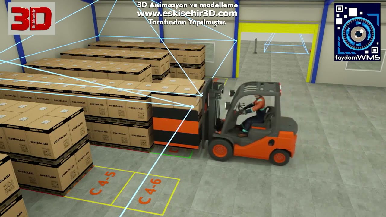 İnsansız Depo Yönetimi 3D Animasyon Tanıtımı
