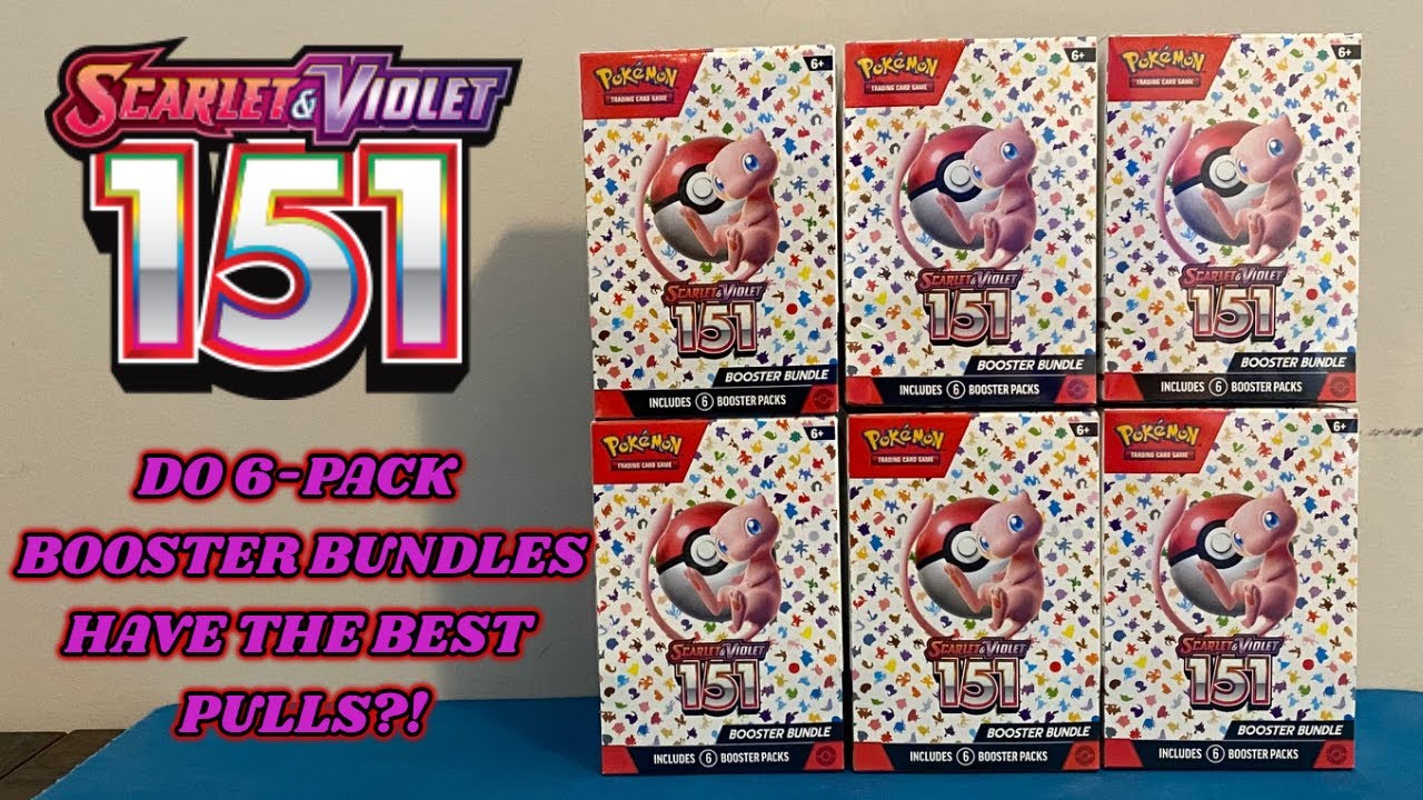 I opened SIX of the NEW POKEMON 151 BOOSTER BUNDLES!! Do these have the  BEST PULLS?!? 