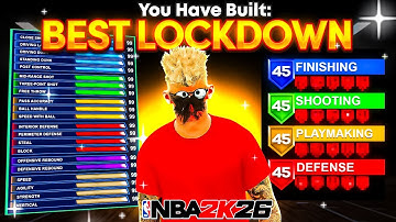 THIS LOCKDOWN BUILD is the BEST ALL AROUND BUILD in NBA 2K26 - BEST LOCKDOWN DEFENDER BUILD 2K26