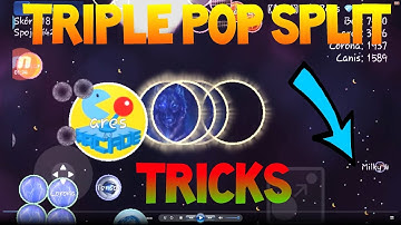 Nebulous | !TRIPLE GLITCHED POPSPLIT! | AGARIO STYLE | Cannon Split | Double Trick Split