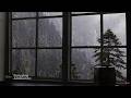 Rain Sound On Window with Thunder SoundsㅣHeavy Rain for Sleep, Study and Relaxation, Meditation
