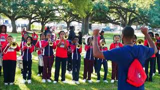 Ben Frankin marching band pre parade performance 2025 @ Dillard parade. Full Coverage 