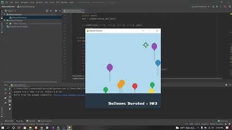 Balloon Shooter game in Python with source code | Source Code & Projects