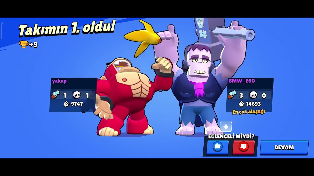 brawl stars kuzenim Hamza ile surge 20rütbe yapmayı deniyoruz - YouTube