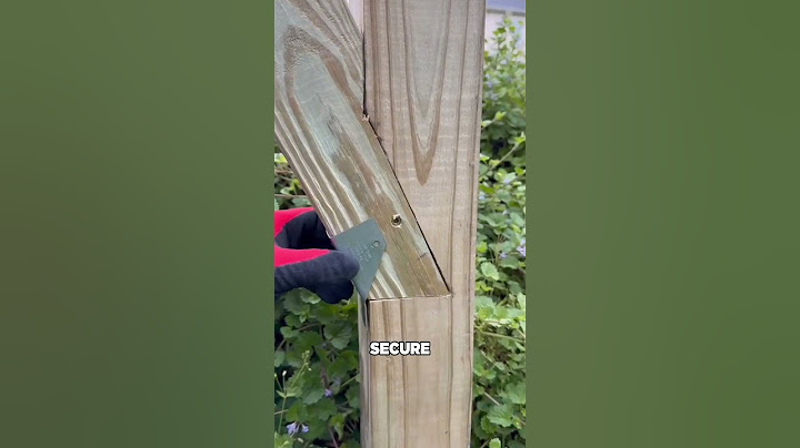 Simple Trick for a Solid Pergola Frame
