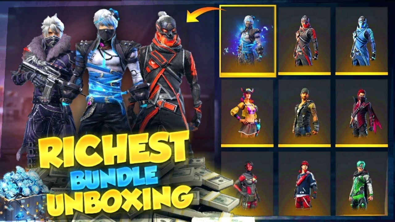 Opening Rare Bundle (Unboxing) in Free Fire || Crime Master King || 