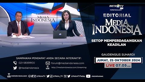 Setop Memperdagangkan Keadilan - Bedah Editorial MI