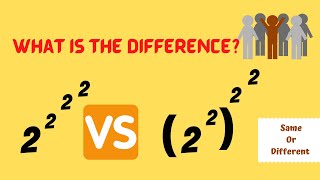 2^2^2^2 VS (2^2)^2^2 Qual è la differenza? È uguale o diversa? La spiegazione migliore e più semp... screenshot 2