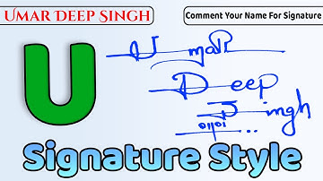 ✔️ Umar Deep Singh Name Signature Style Request Done