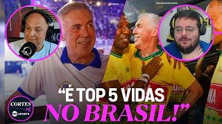 "SE É UM TREINADOR BRASILEIRO QUE FAZ ISSO..." ANDRÉ E PIERO BRINCAM SOBRE O CARNAVAL DE ANCELOTTI