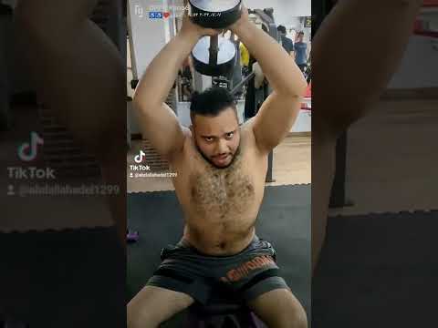 ده تمرين تراي اوفر دمبل 4 مجاميع في 10عدد