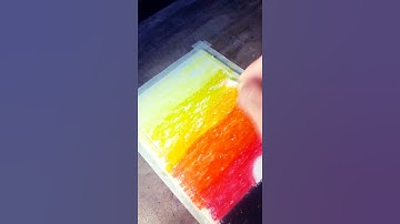 Cách Vẽ tranh bằng màu sáp dầu đơn giản (p1) #shors  - Hung art