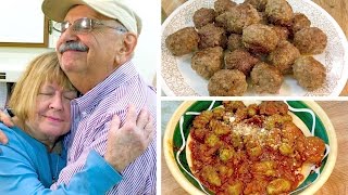 Low Carb Gnocchi a New Way (with sauce and meatballs the Godfather way)