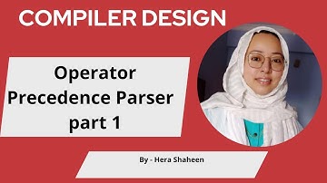 Operator Precedence Parser part 1