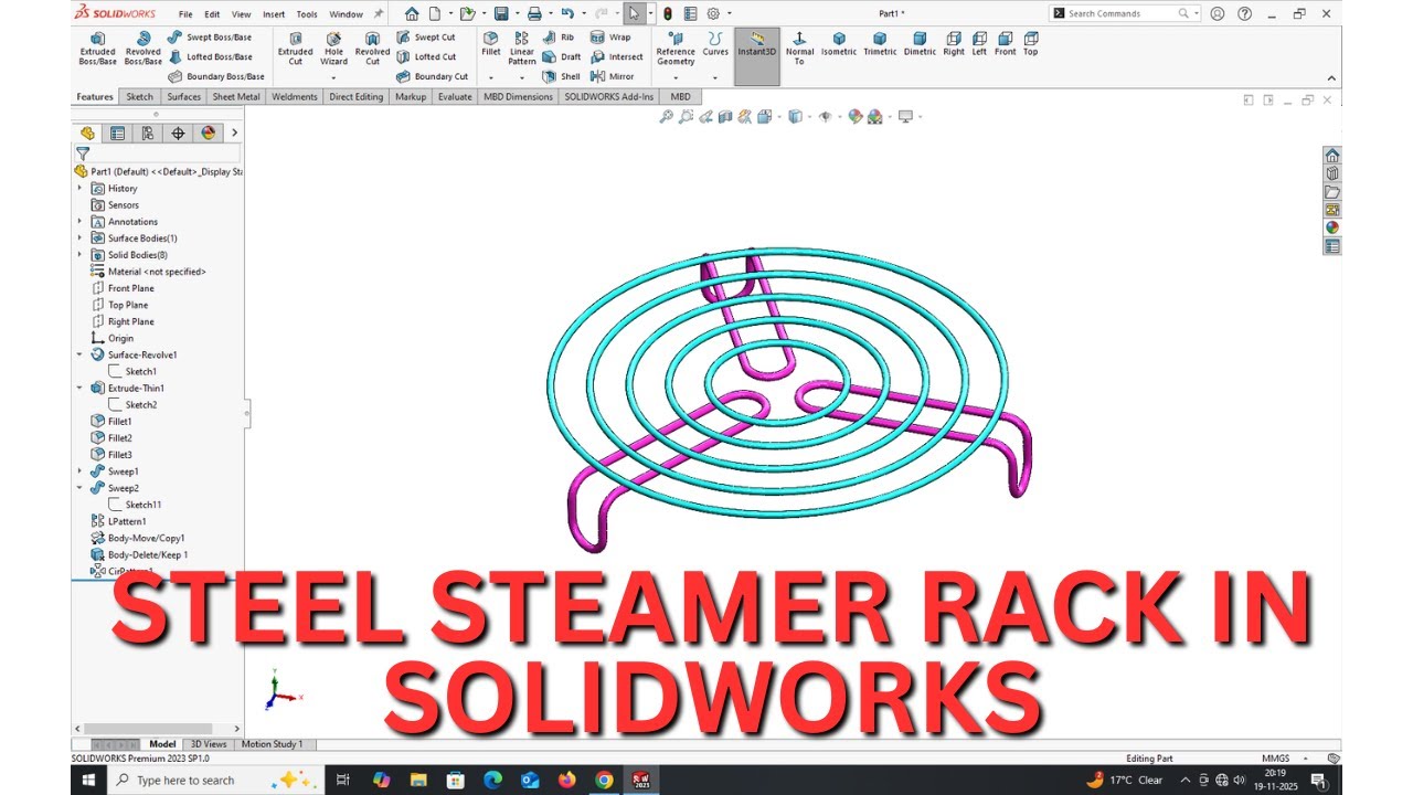 Server Rack Solidoworks STEEL STEAMER RACK IN SOLIDWORKS. - YouTube