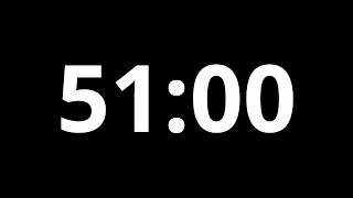 51 Minute Timer 4K⏱️ | 51 Min Countdown (No Music, Black Screen)