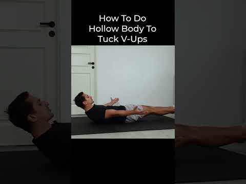 How To Do Hollow Body To Tuck V-Ups | Correct Form