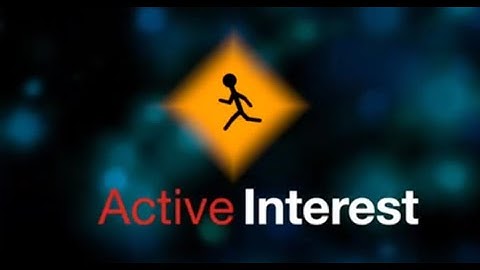 Animated Active Interest Running Man Logo Intro