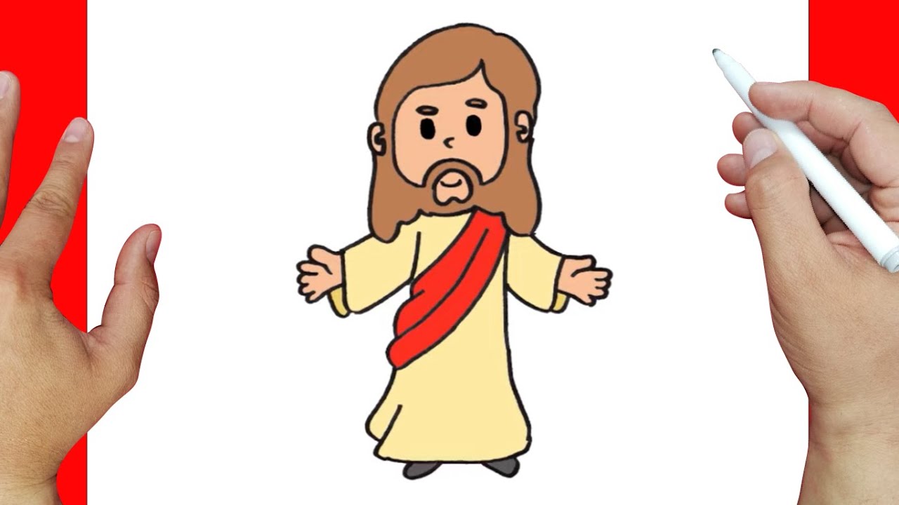 Como dibujar a JESUS | Dibujos faciles - thptnganamst.edu.vn