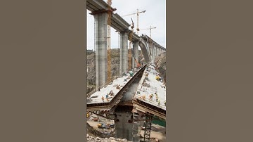 Massive Bridge RIPPED IN HALF Unbelievable Footage! #shorts #construction #bridgecollapse