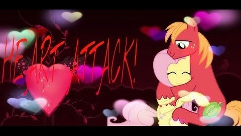 {Mlp} Fluttershy x Big macintosh Heart attack
