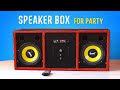 DIY : Bluetooth Speaker box with VU Meter | Heavy Bass